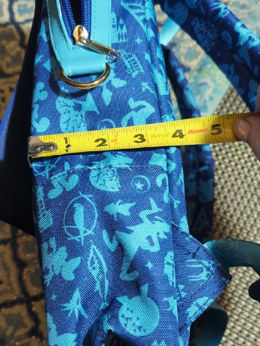 Disney Blue Walt Disney World 50th Anniversary Character Backpack